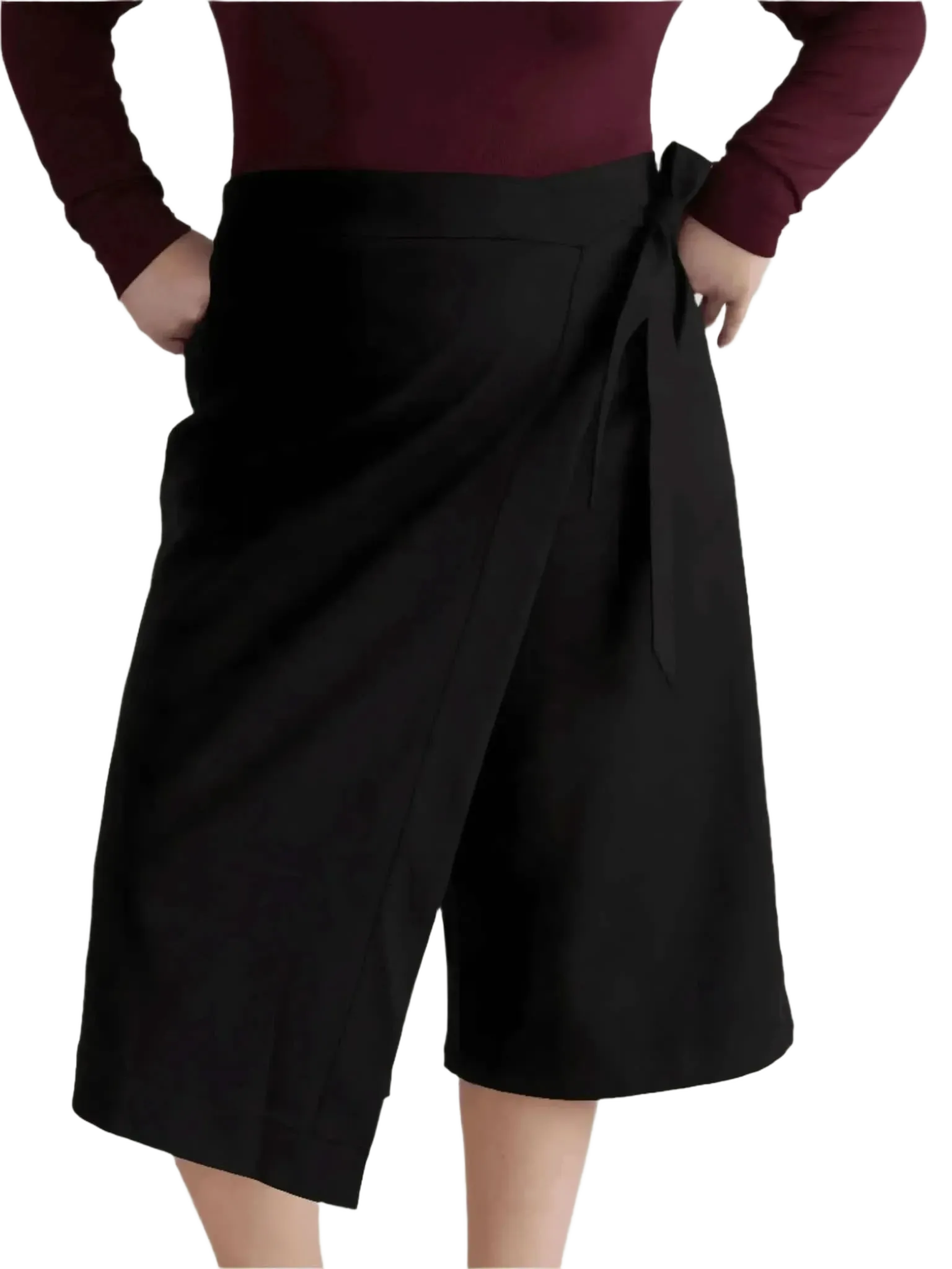 Universal Standard Universal Standard Villa Linen Wrap Culottes in 18-20 (M) - Bottom | Queen Anna House of Fashion Women's Luxury Fashion