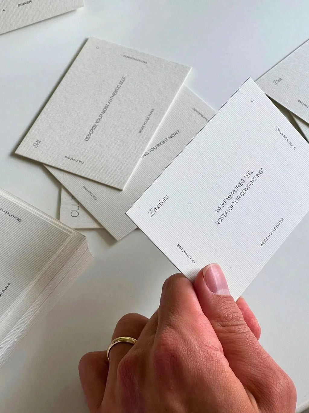 Wilde House Paper Wilde House Paper Cultivating Conversations Card Deck in Card Deck - Lifestyle | Queen Anna House of Fashion Women's Luxury Fashion