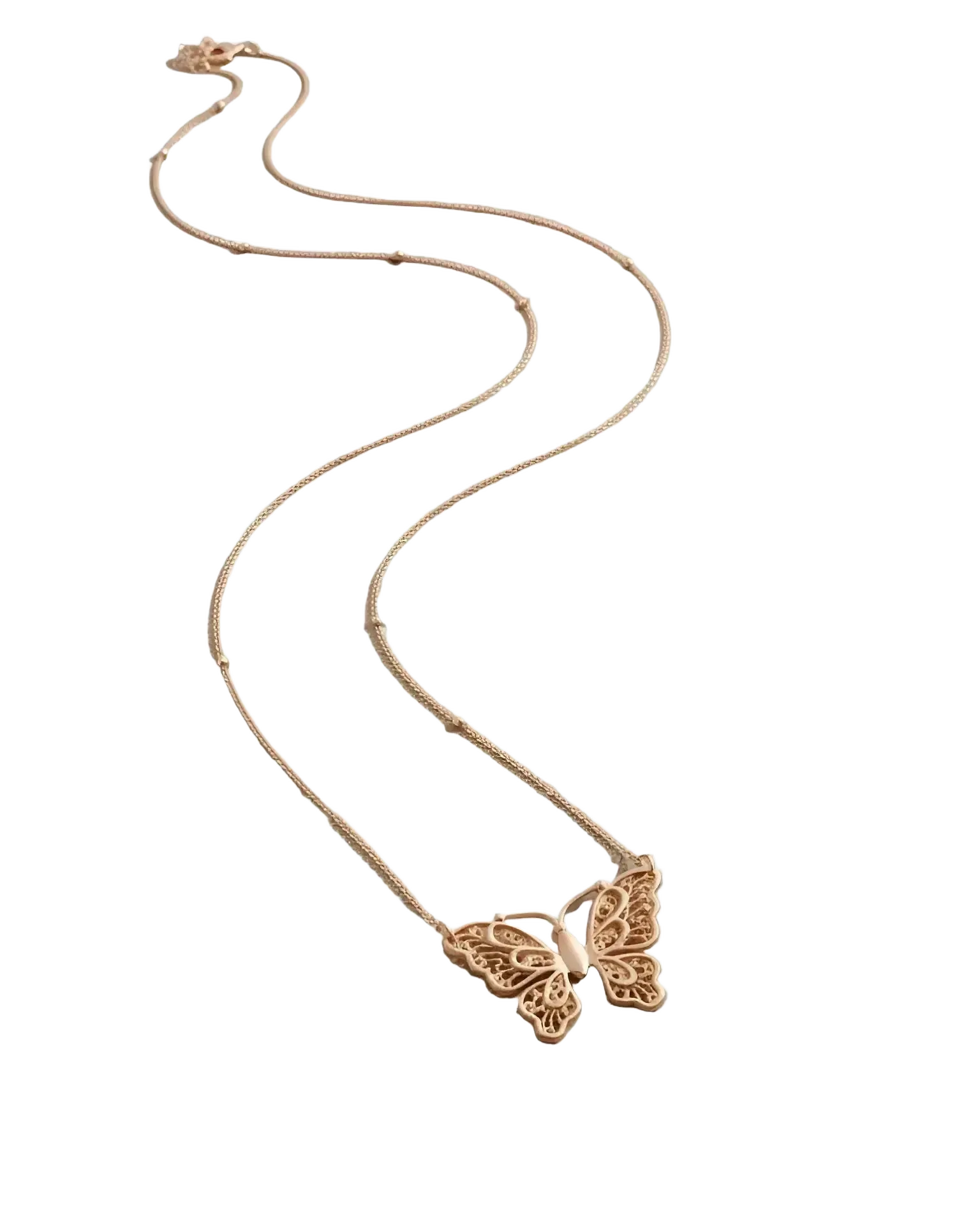 WILYMI Jewelry Co WILYMI Jewelry Co LIMITLESS Lace Butterfly Sparkling Necklace in Gold - Accessories | Queen Anna House of Fashion Women's Luxury Fashion