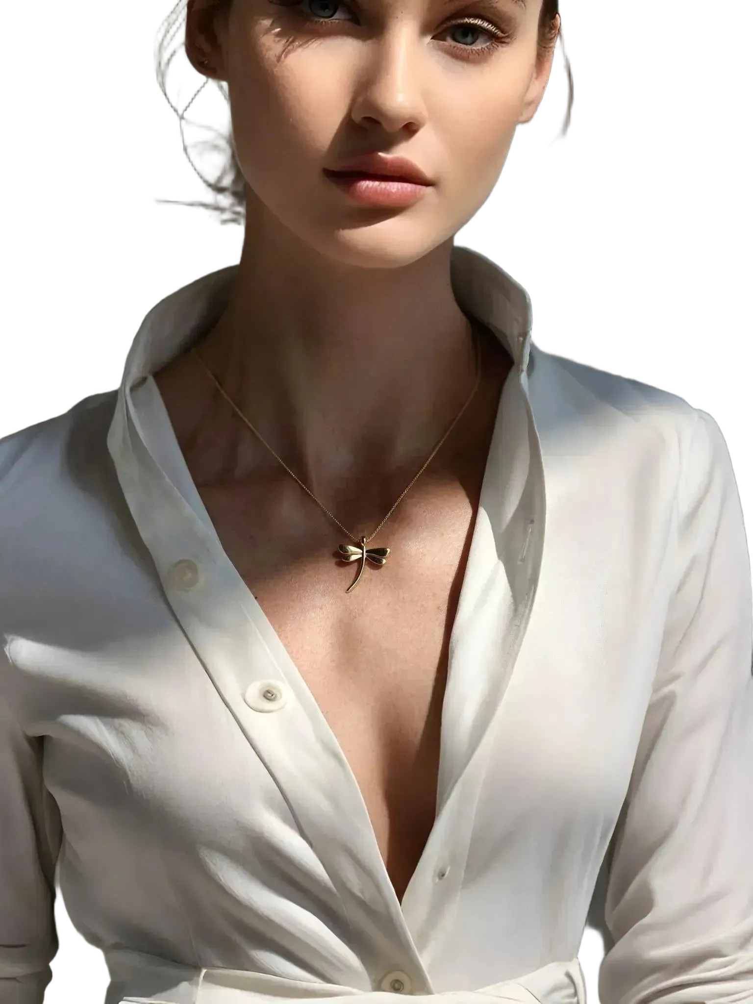 WILYMI Jewelry Co WILYMI Jewelry Co Limitless Mini Dragonfly Necklace in Gold - Accessories | Queen Anna House of Fashion Women's Luxury Fashion