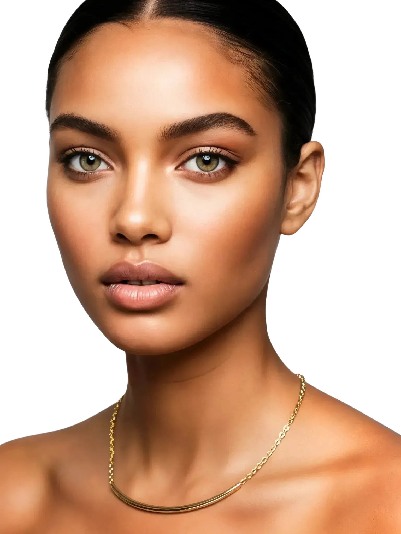 WILYMI Jewelry Co WILYMI Jewelry Co PRESENCE Armour Tube Necklace in Gold - Accessories | Queen Anna House of Fashion Women's Luxury Fashion