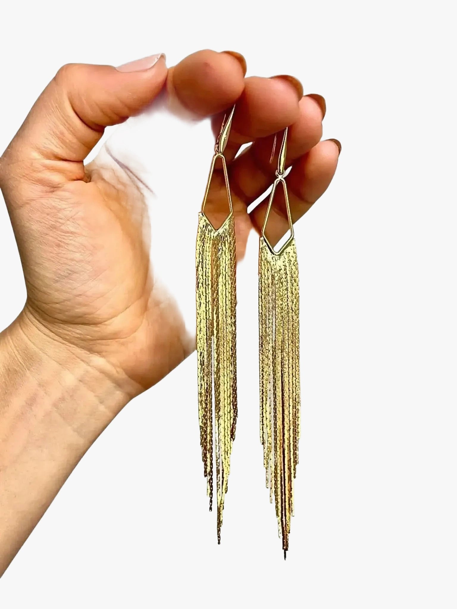 WILYMI Jewelry Co WILYMI Jewelry Fringe Earrings in Gold - Jewelry | Queen Anna House of Fashion Women's Luxury Fashion