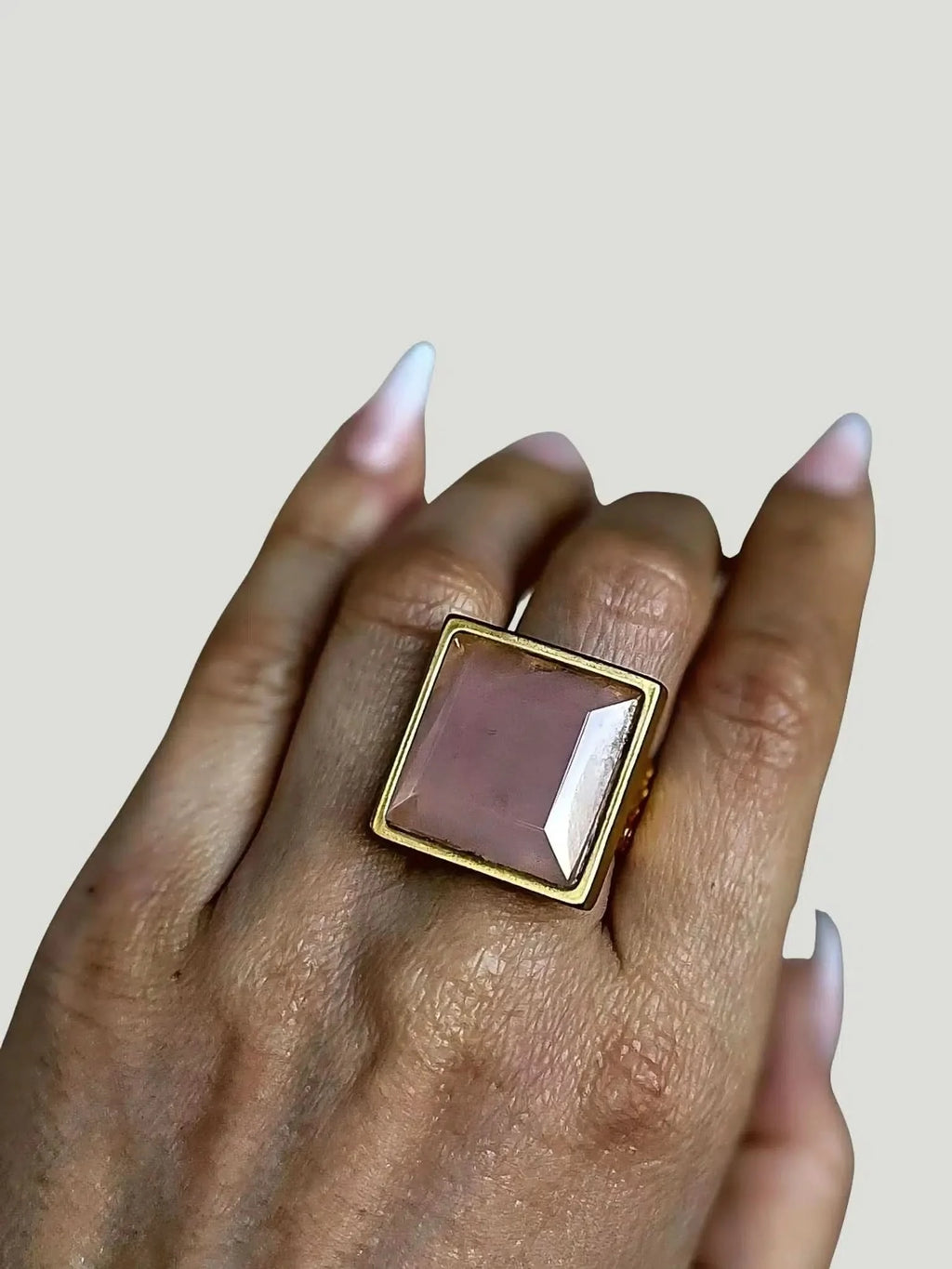 WILYMI Jewelry Co WILYMI Jewelry Rose Quartz Ring in 10mm - Accessories | Queen Anna House of Fashion Women's Luxury Fashion