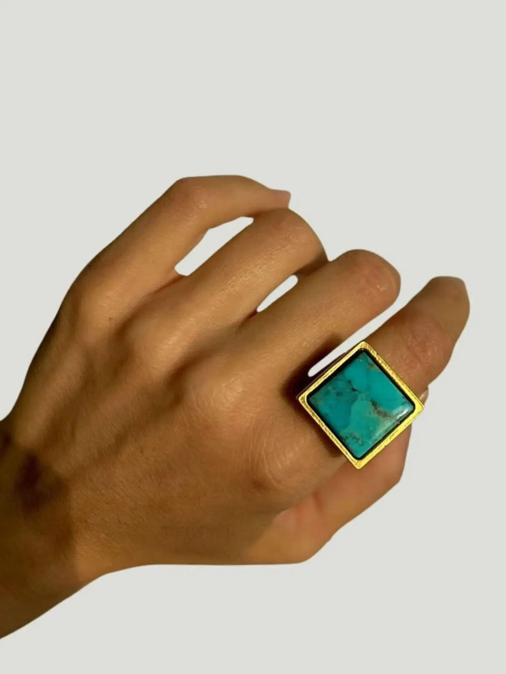 WILYMI Jewelry Co WILYMI Jewelry Turquoise Ring in 16mm - Accessories | Queen Anna House of Fashion Women's Luxury Fashion