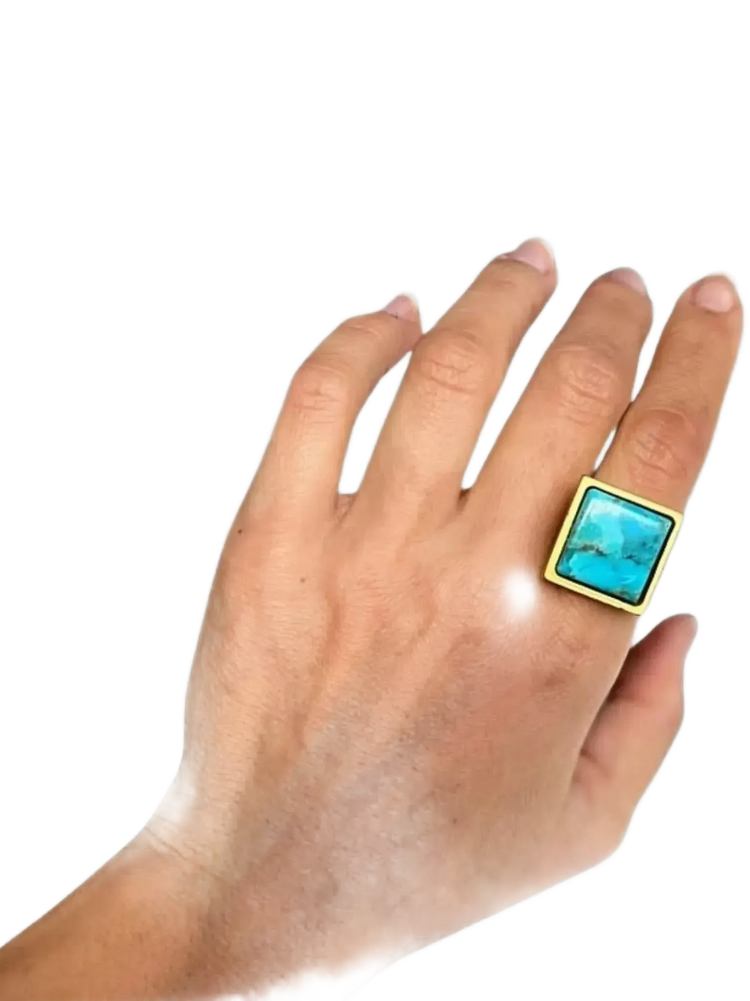 WILYMI Jewelry Co WILYMI Jewelry Turquoise Ring in 16mm - Accessories | Queen Anna House of Fashion Women's Luxury Fashion