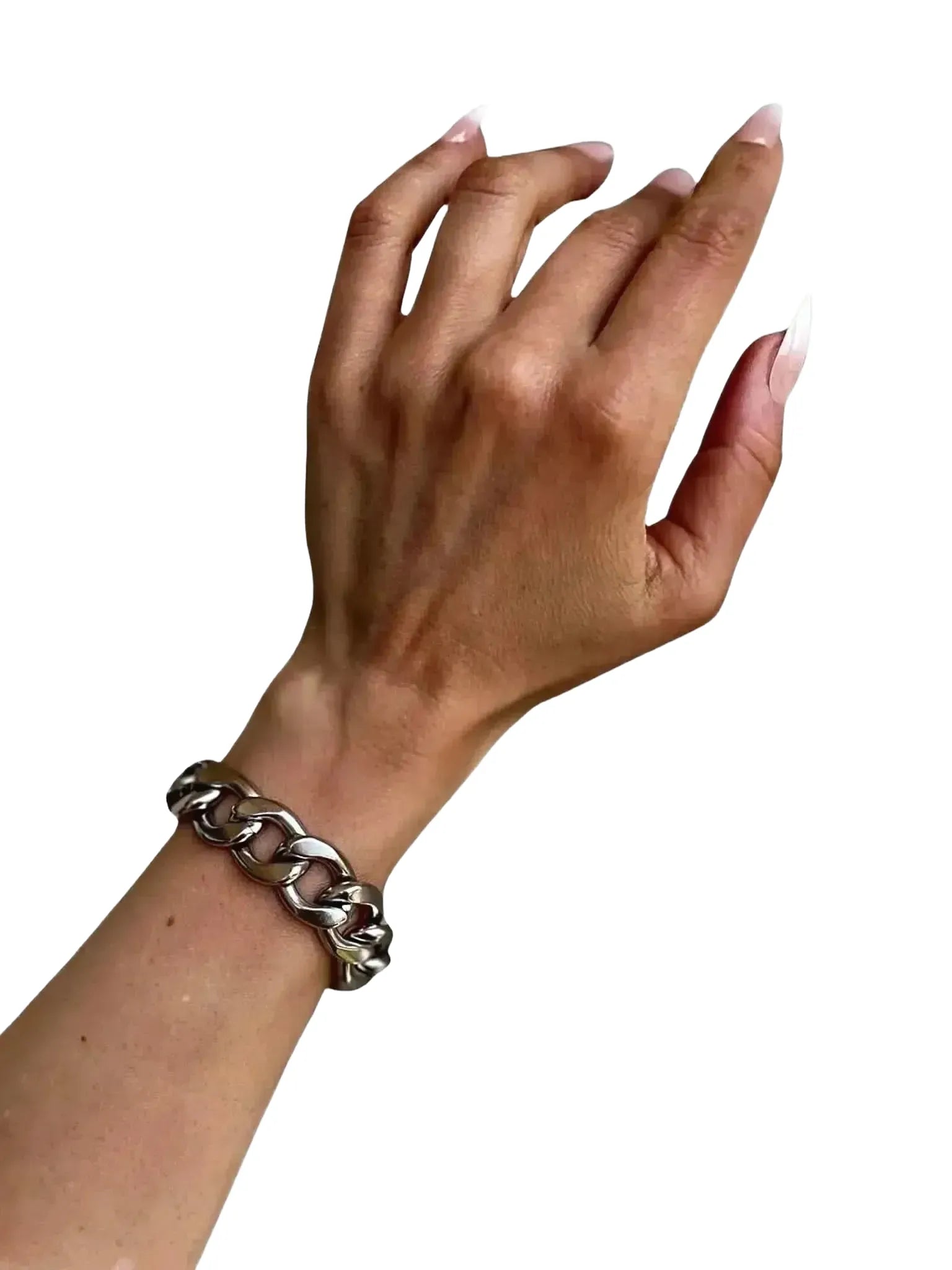 WILYMI Jewelry Co WILYMI Jewelry X Cuban Cuff Bracelet in Silver - Accessories | Queen Anna House of Fashion Women's Luxury Fashion