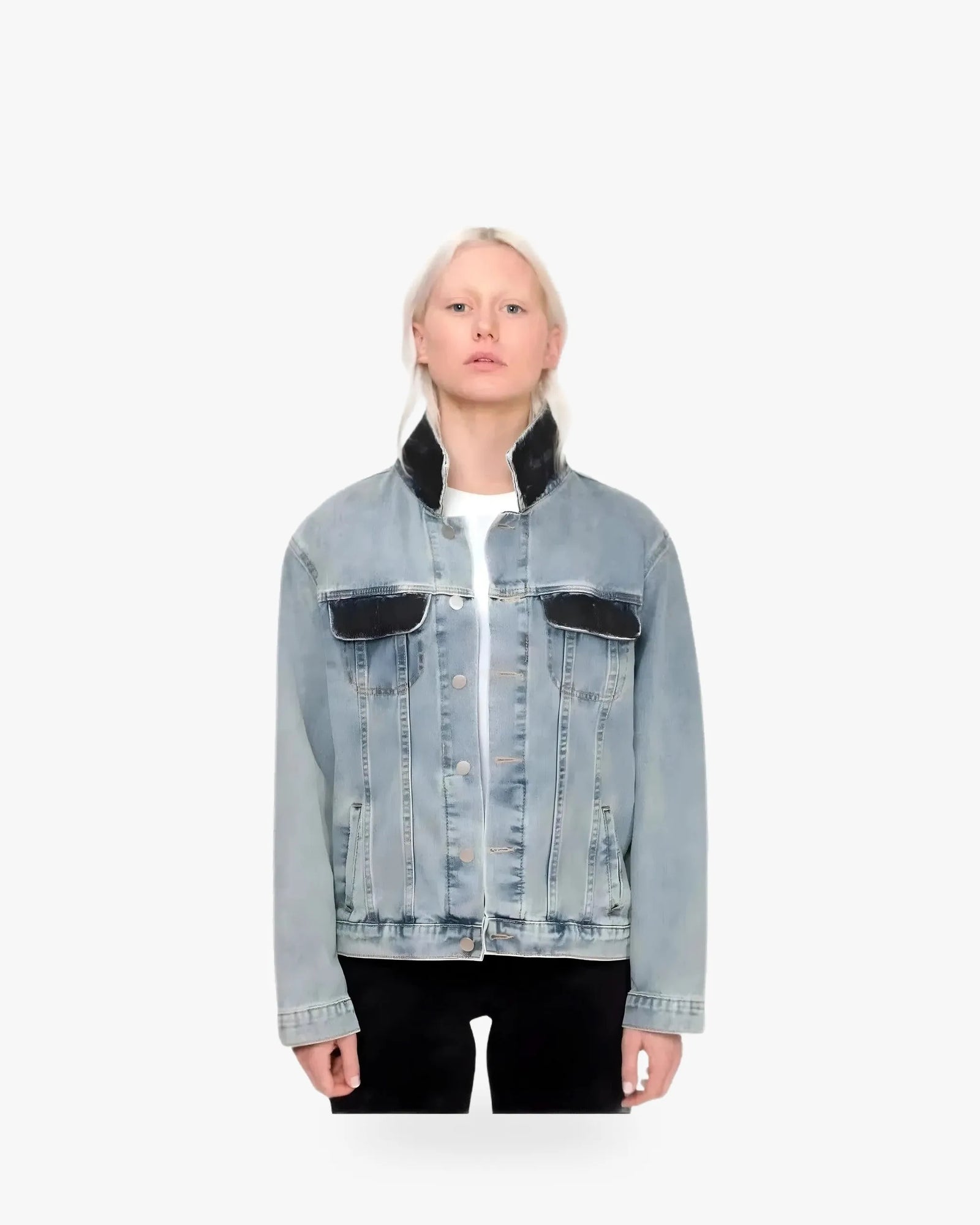 Wren + Glory '4EVA LOVED' Hand Painted Denim Jacket - Queen Anna House of Fashion