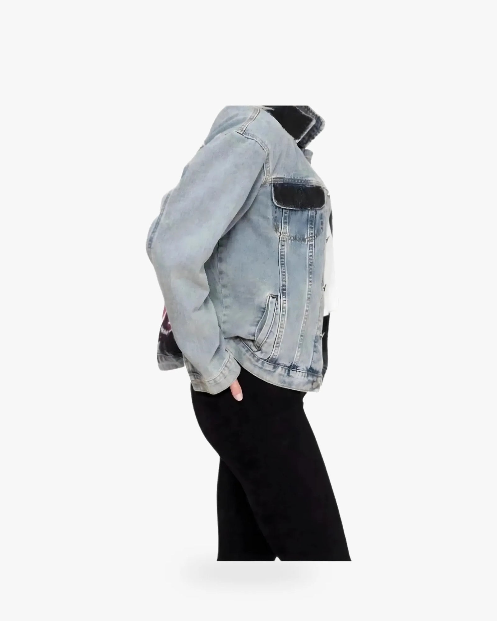 Wren + Glory '4EVA LOVED' Hand Painted Denim Jacket - Queen Anna House of Fashion