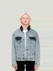 Wren + Glory Wren + Glory '4EVA LOVED' Hand Painted Denim Jacket in L - Outerwear | Queen Anna House of Fashion Women's Luxury Fashion