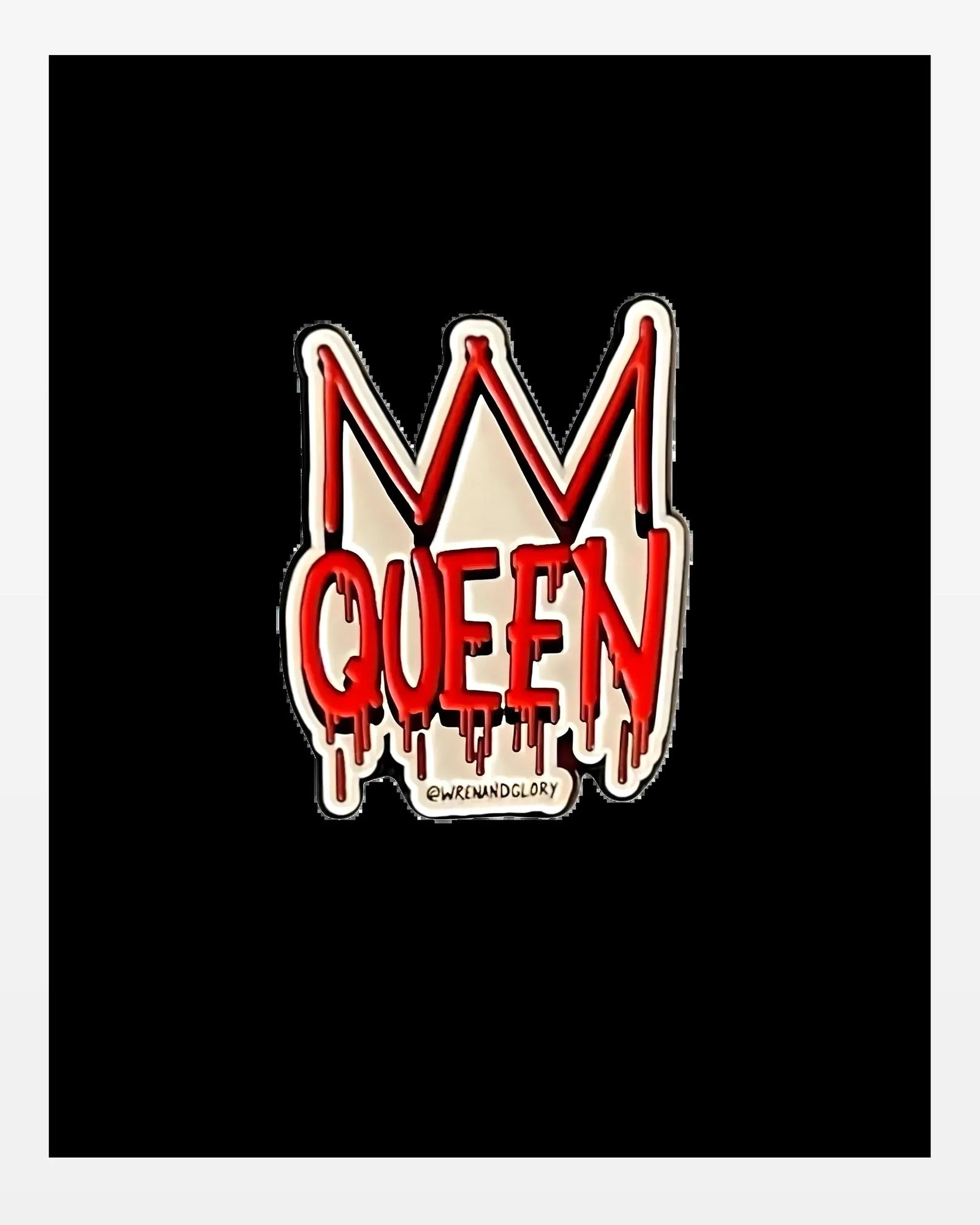 Wren + Glory 'QUEEN' Enamel Pin - Queen Anna House of Fashion