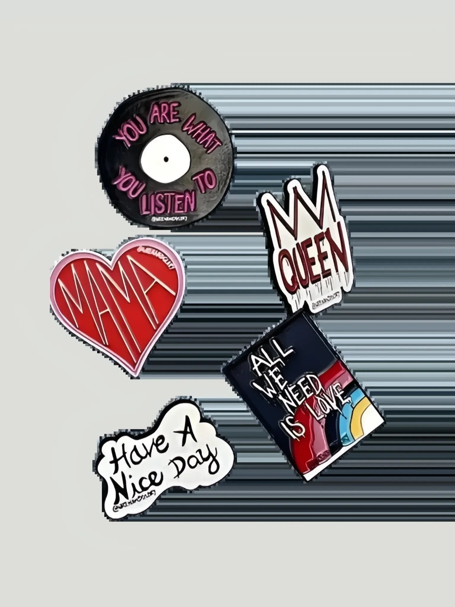 Wren + Glory Wren + Glory 'QUEEN' Enamel Pin in Enamel Pin - Accessories | Queen Anna House of Fashion Women's Luxury Fashion