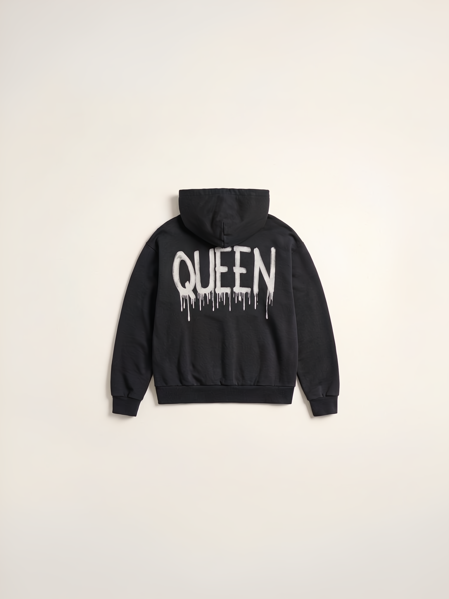 Wren + Glory Wren + Glory 'Queen' Hand-Painted Hoodie in L/XL - Top | Queen Anna House of Fashion Women's Luxury Fashion